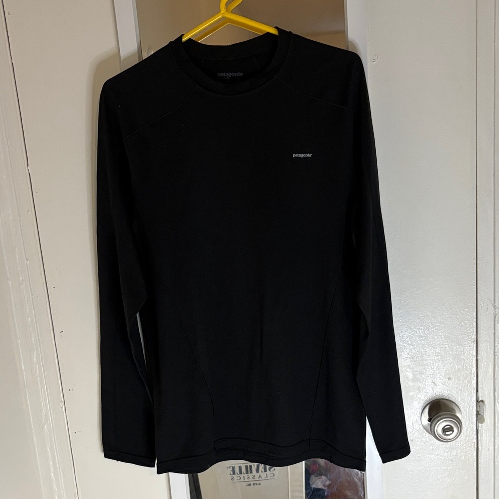 Patagonia Capilene Midweight Black Medium Base Layer Long Sleeve Shirt